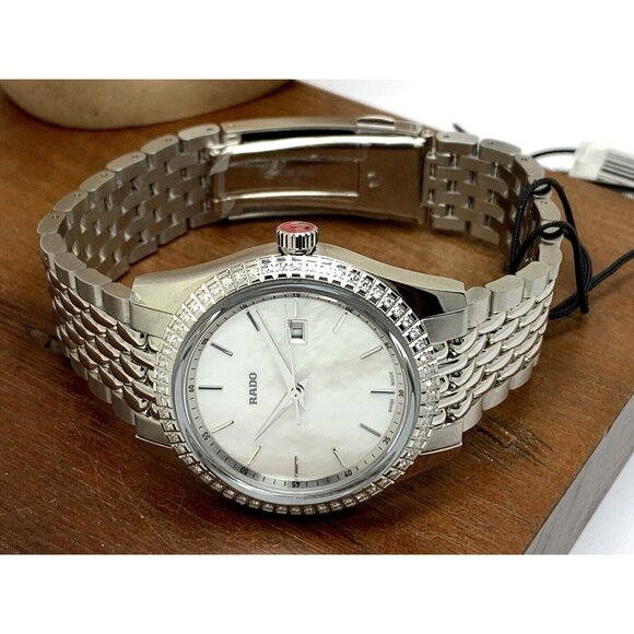 Rado Women's Watch R33099918 Swiss Quartz Diamond Mother of Pearl Dial 35mm - Picture 8 of 14